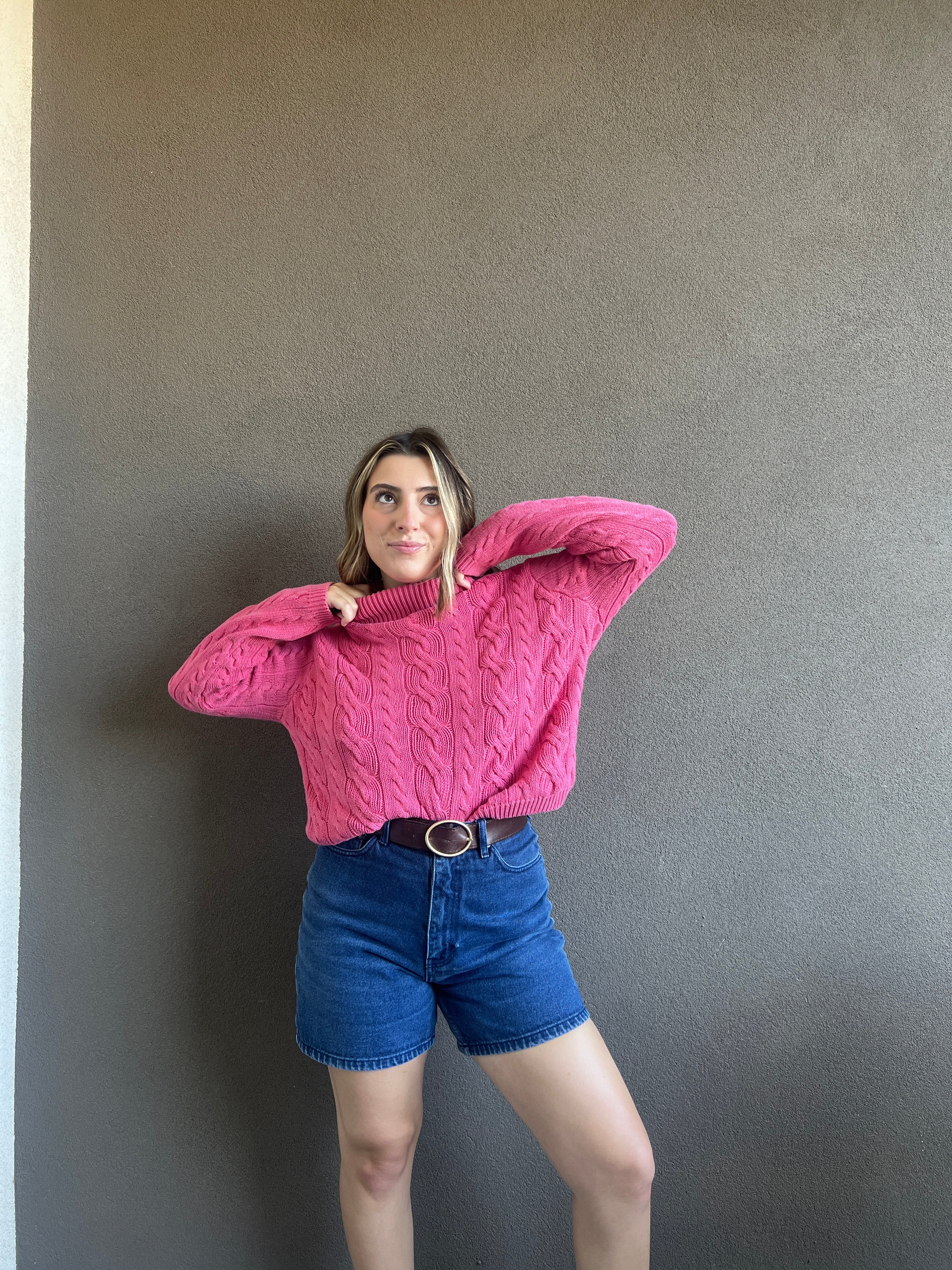 Vintage Pink Turtleneck (M)