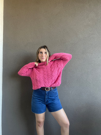 Vintage Pink Turtleneck (M)