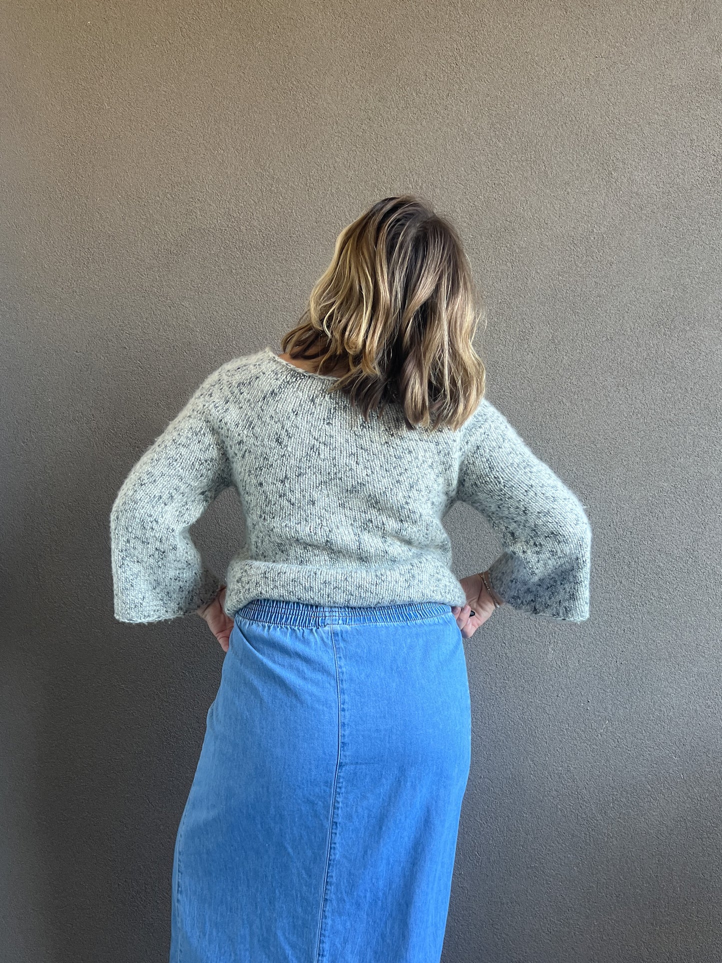 Marled Knit Sweater (M)