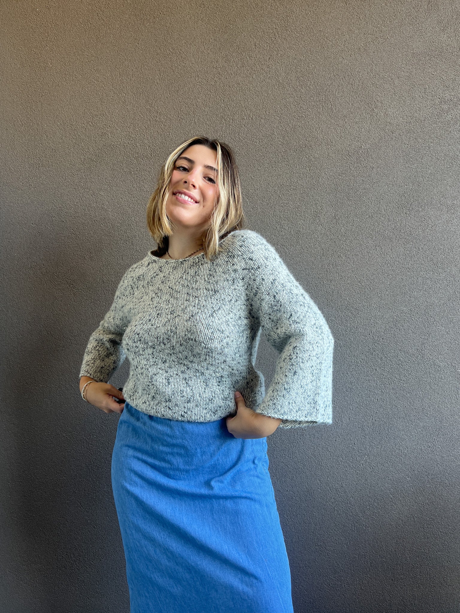 Marled Knit Sweater (M)