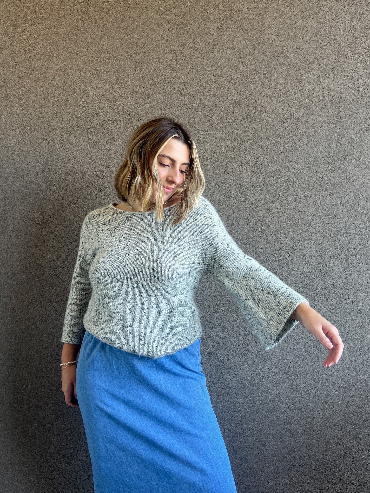 Marled Knit Sweater (M)