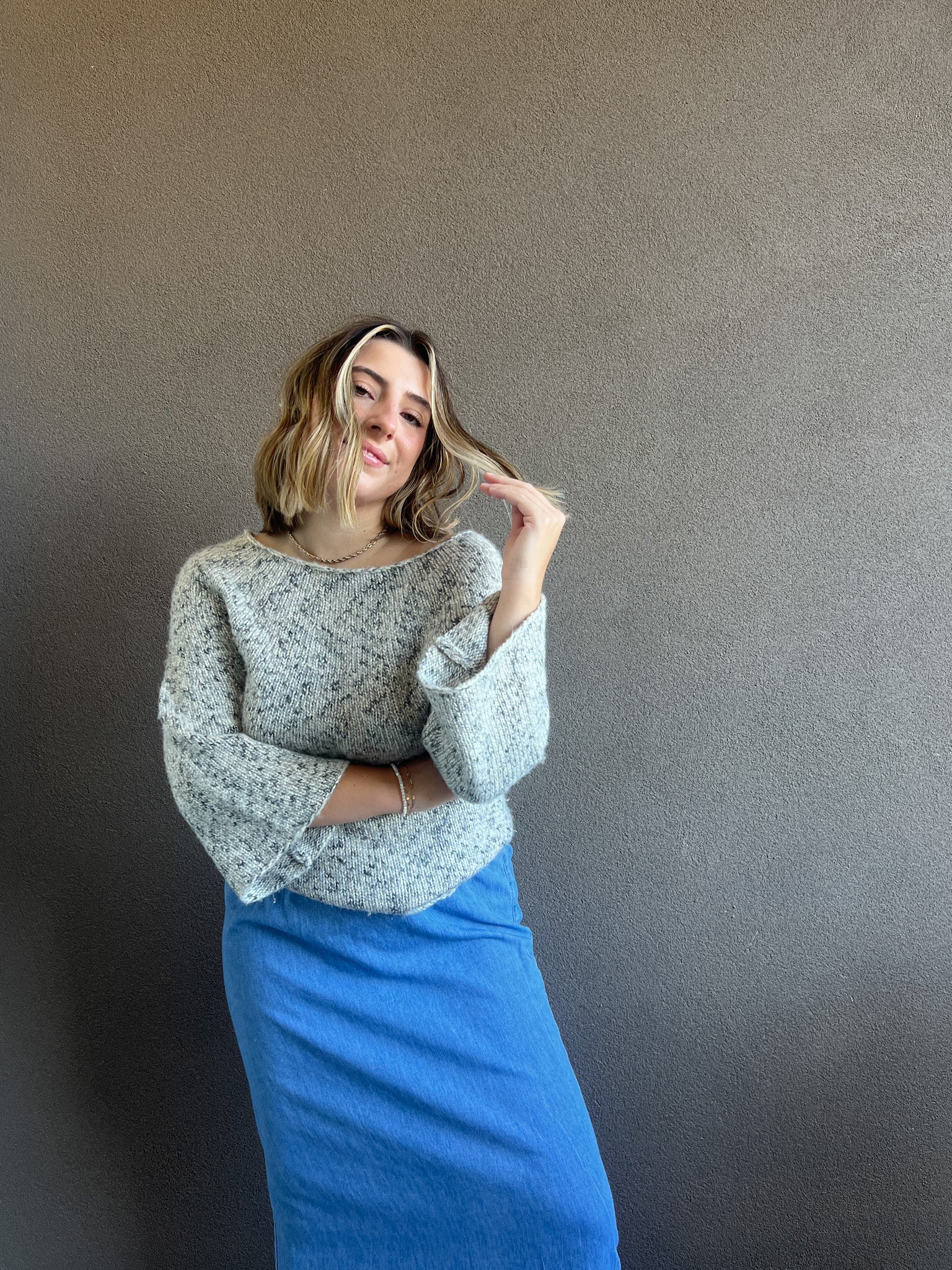 Marled Knit Sweater (M)