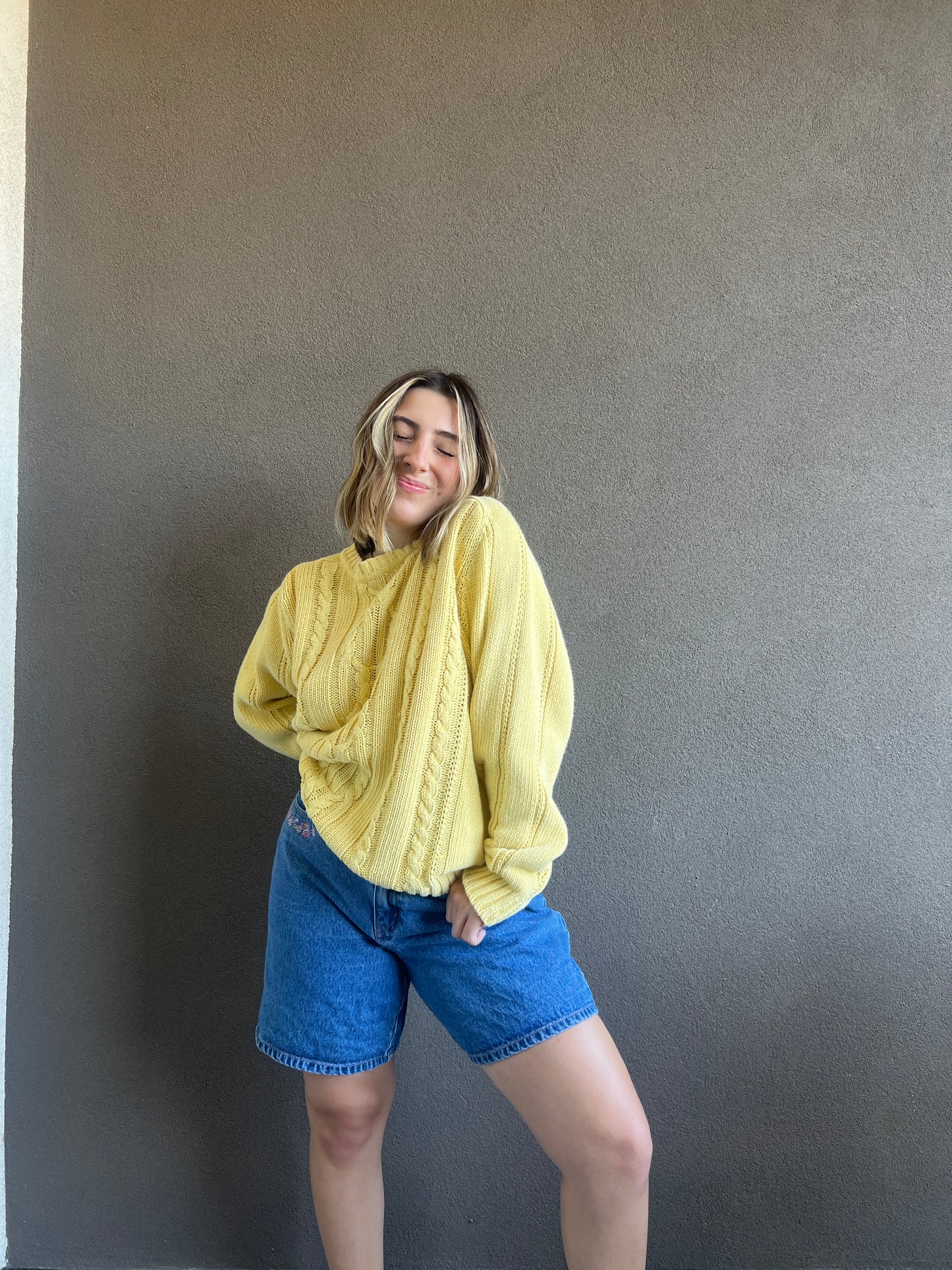 Vintage Sunshine Sweater (L)