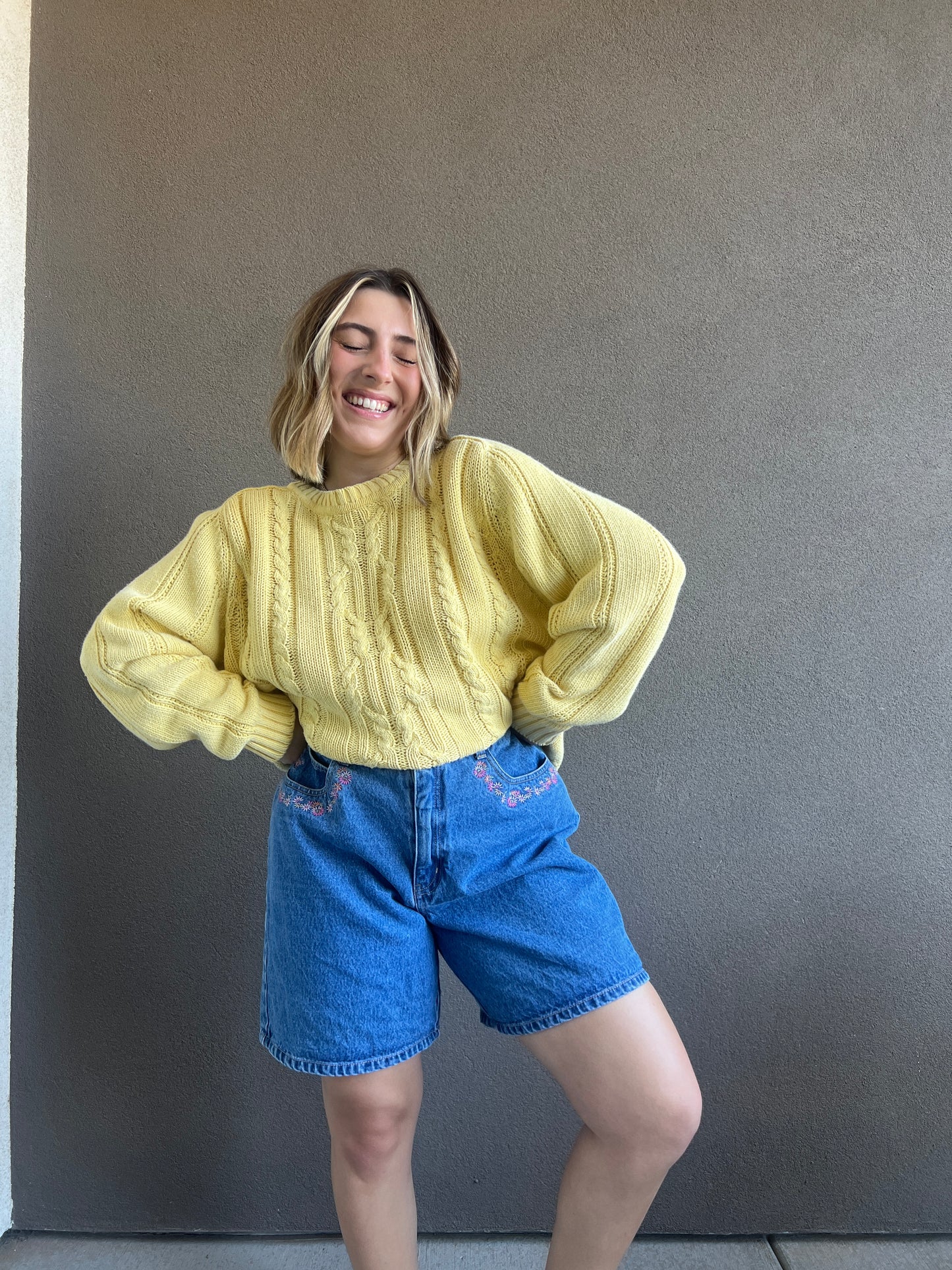 Vintage Sunshine Sweater (L)