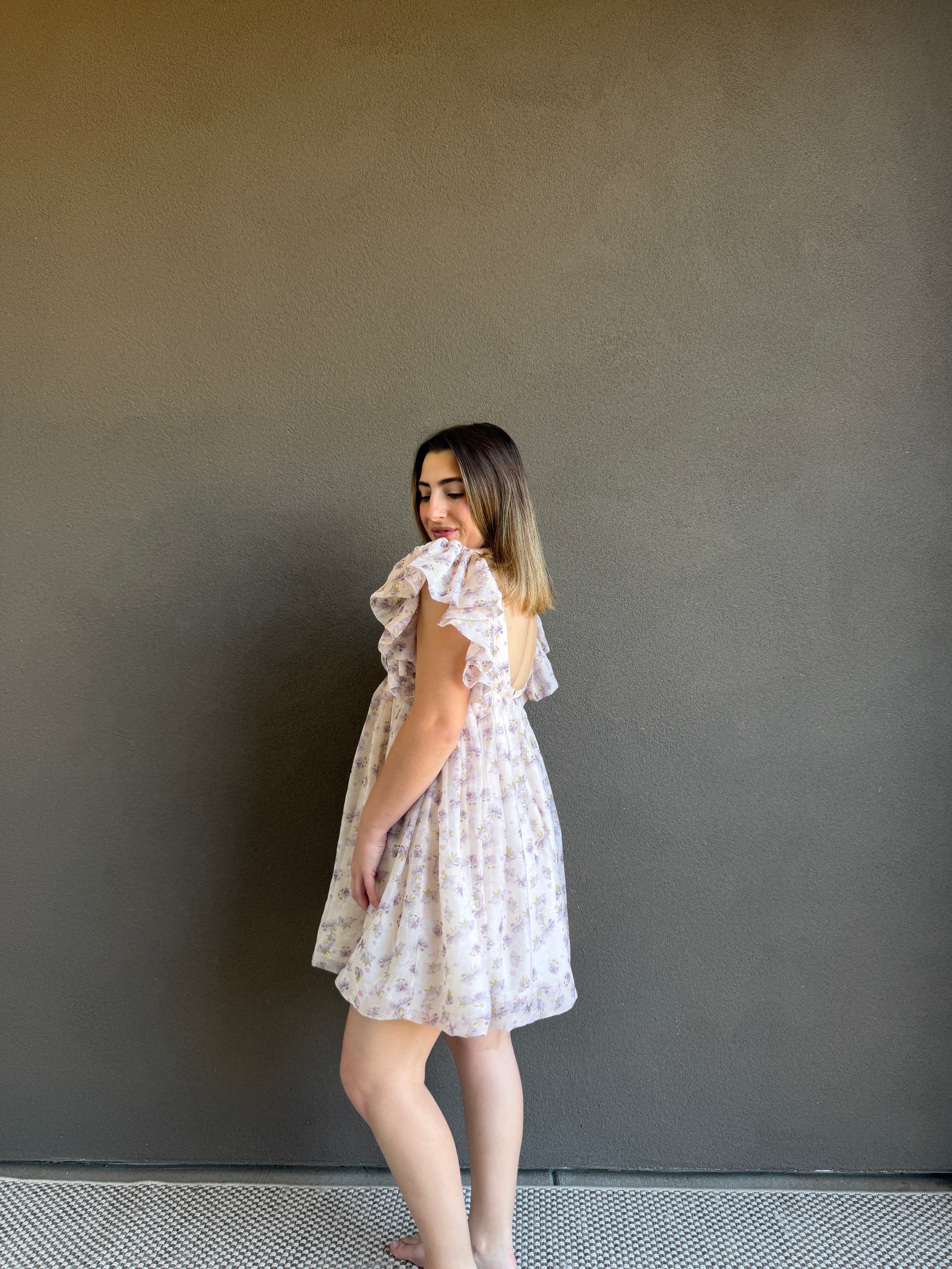 Floral Mini Dress (XS)