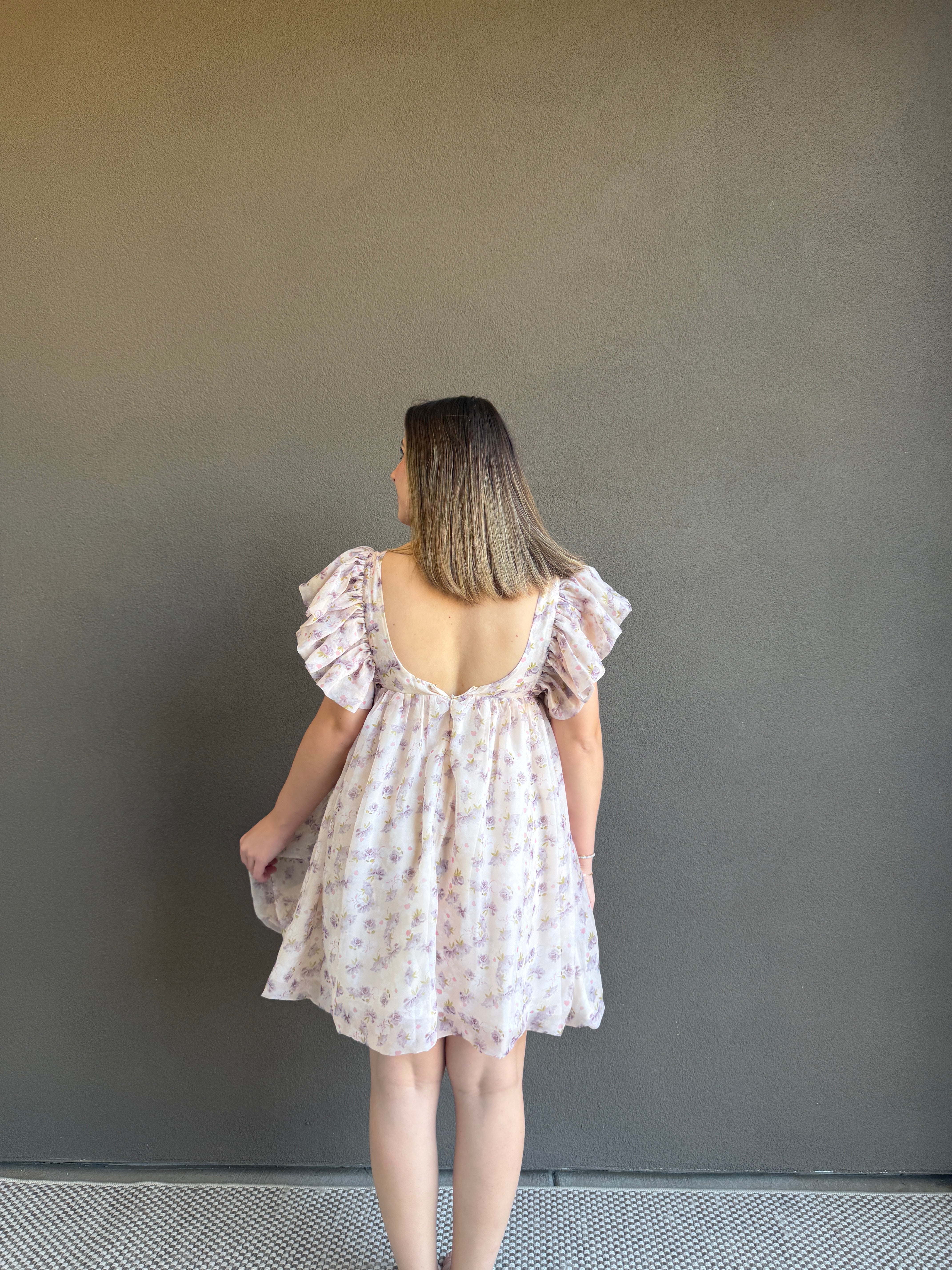 Floral Mini Dress (XS)