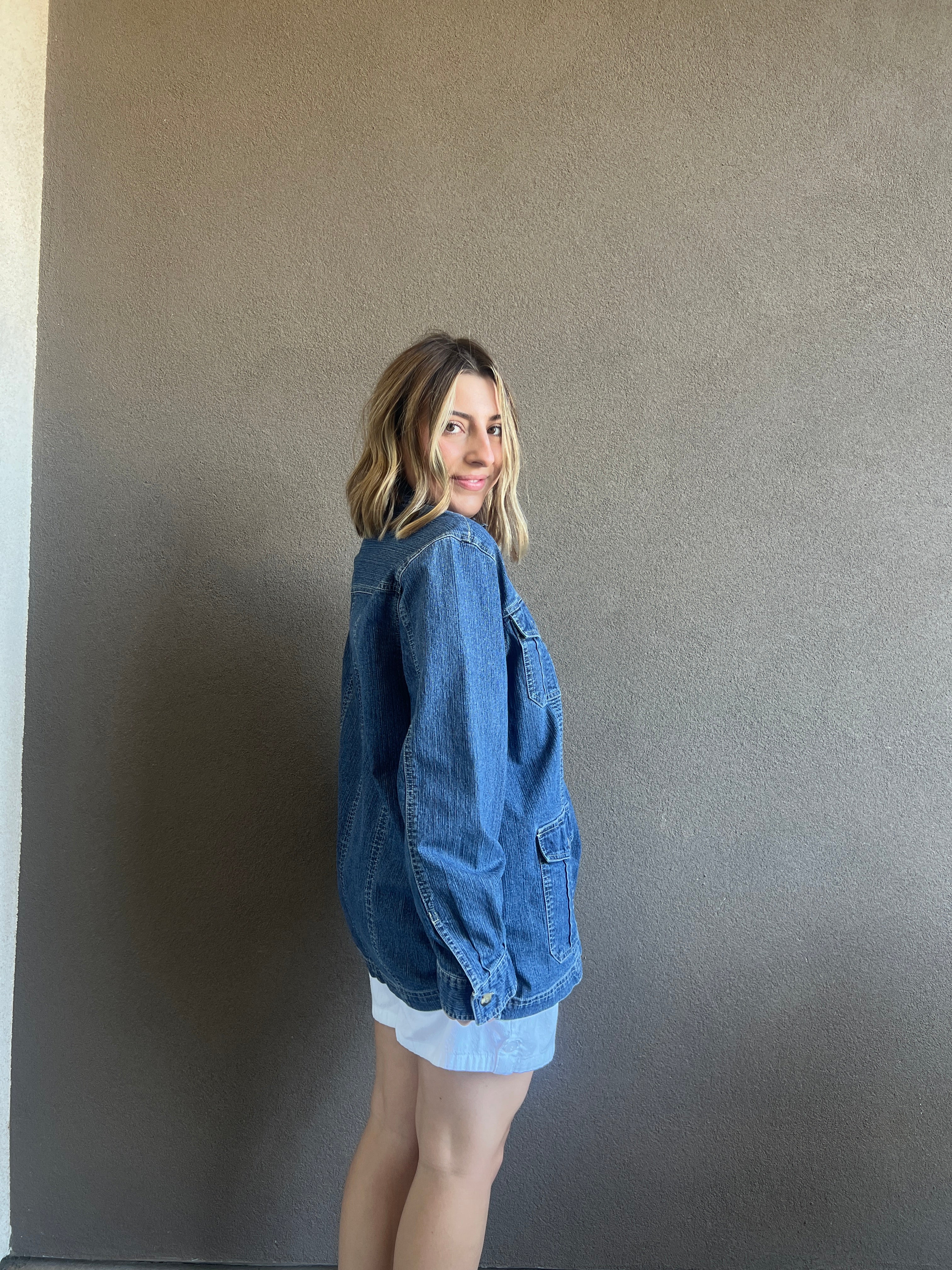 90's Denim Chore Coat (L)