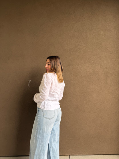 Reformation Linen Blouse (M)