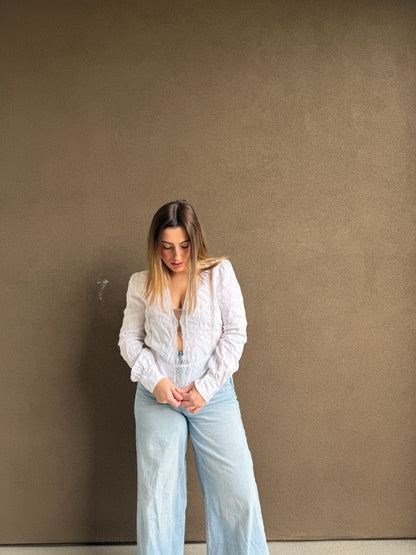 Reformation Linen Blouse (M)