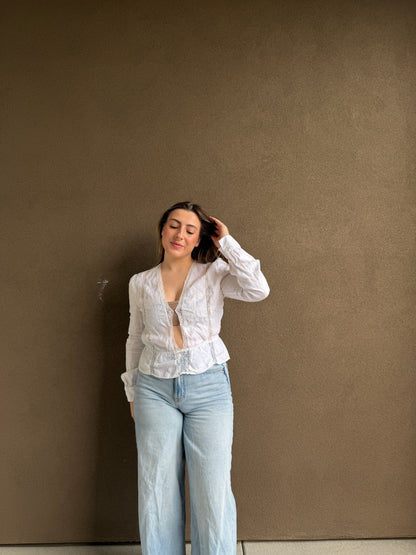 Reformation Linen Blouse (M)