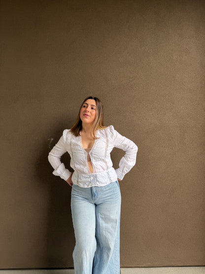 Reformation Linen Blouse (M)