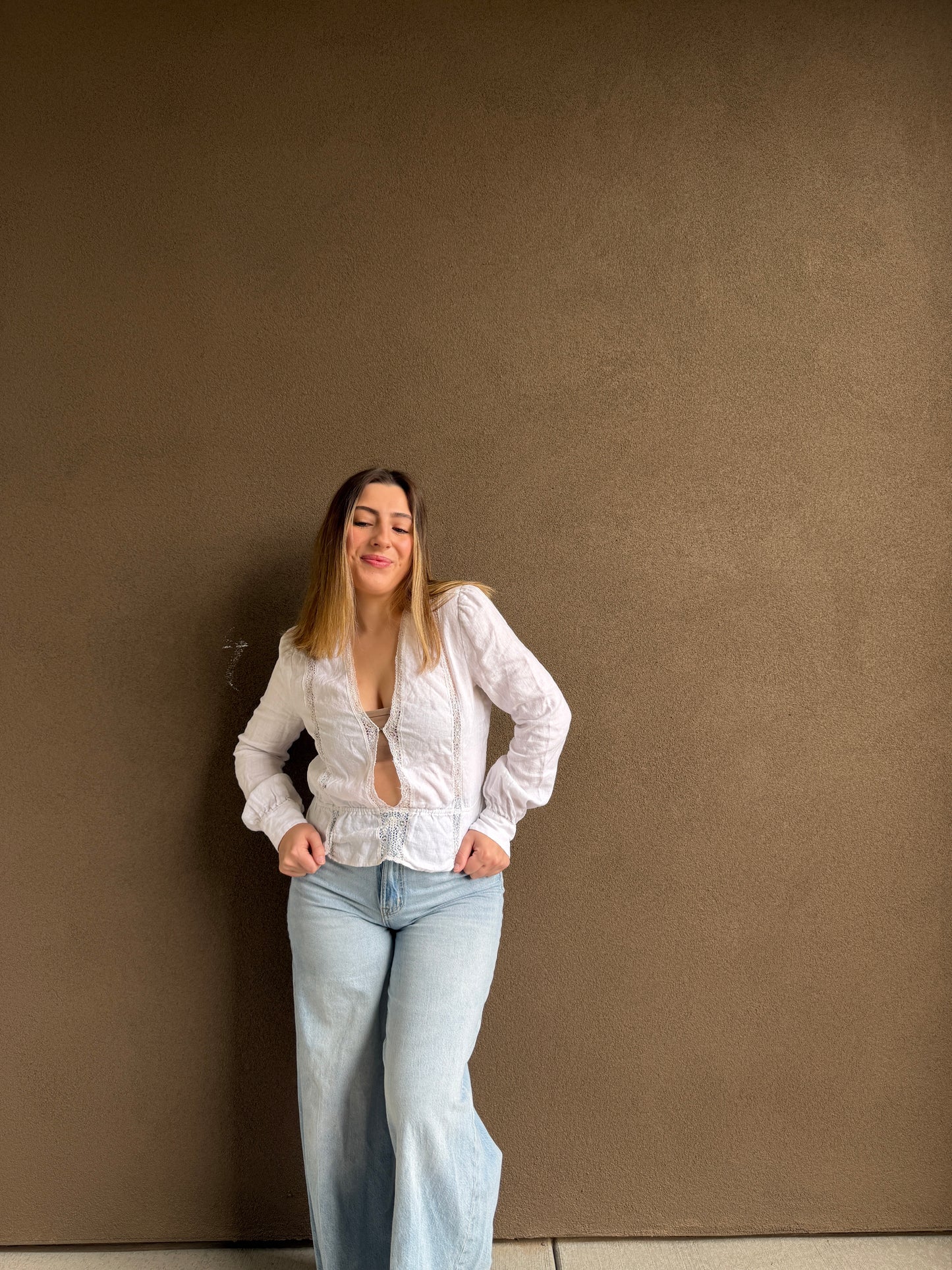 Reformation Linen Blouse (M)
