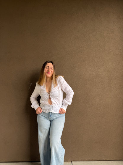 Reformation Linen Blouse (M)