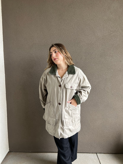 Vintage Flannel Lined Chore Coat (S)