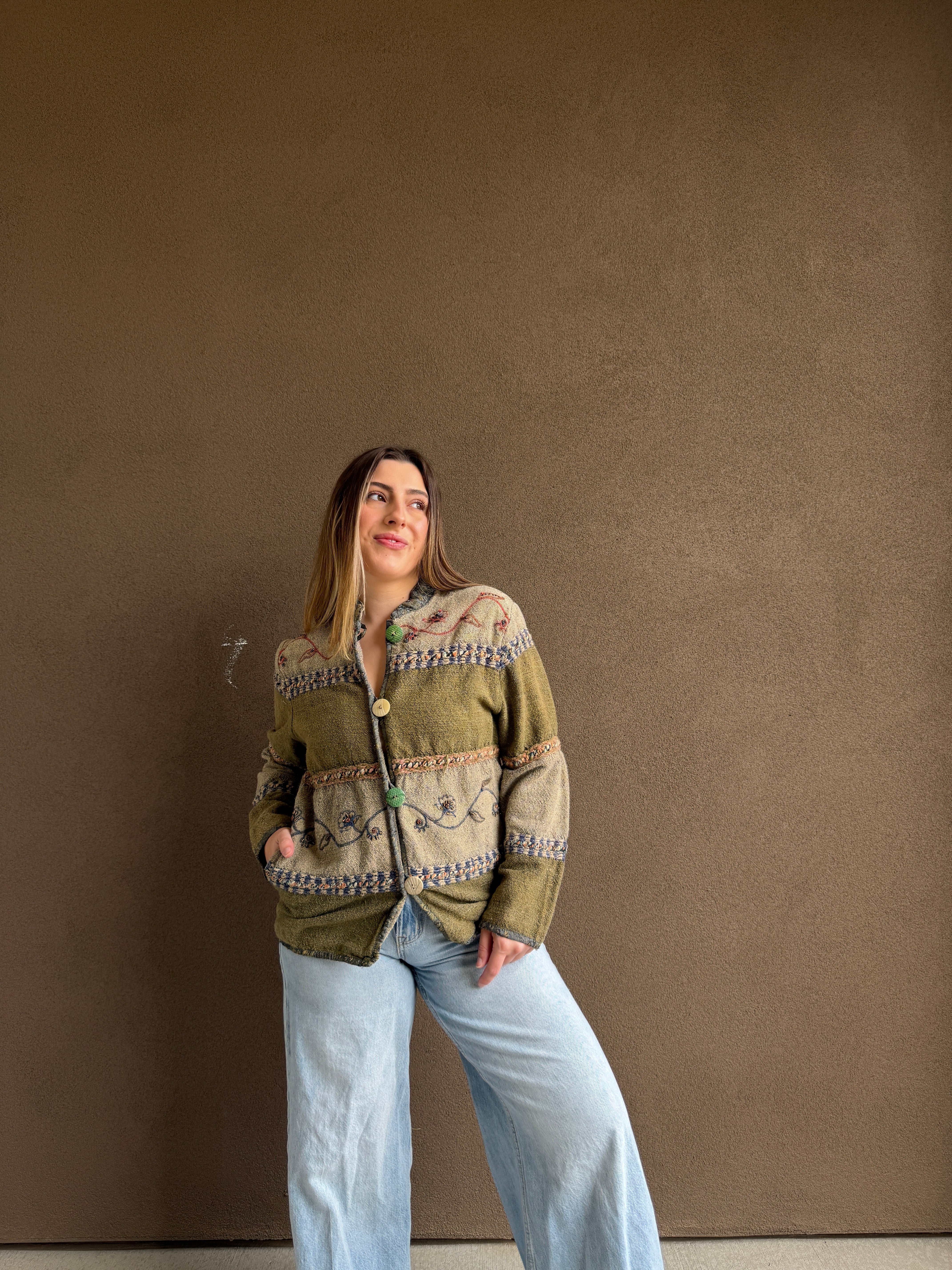 Embroidered Shacket (M)