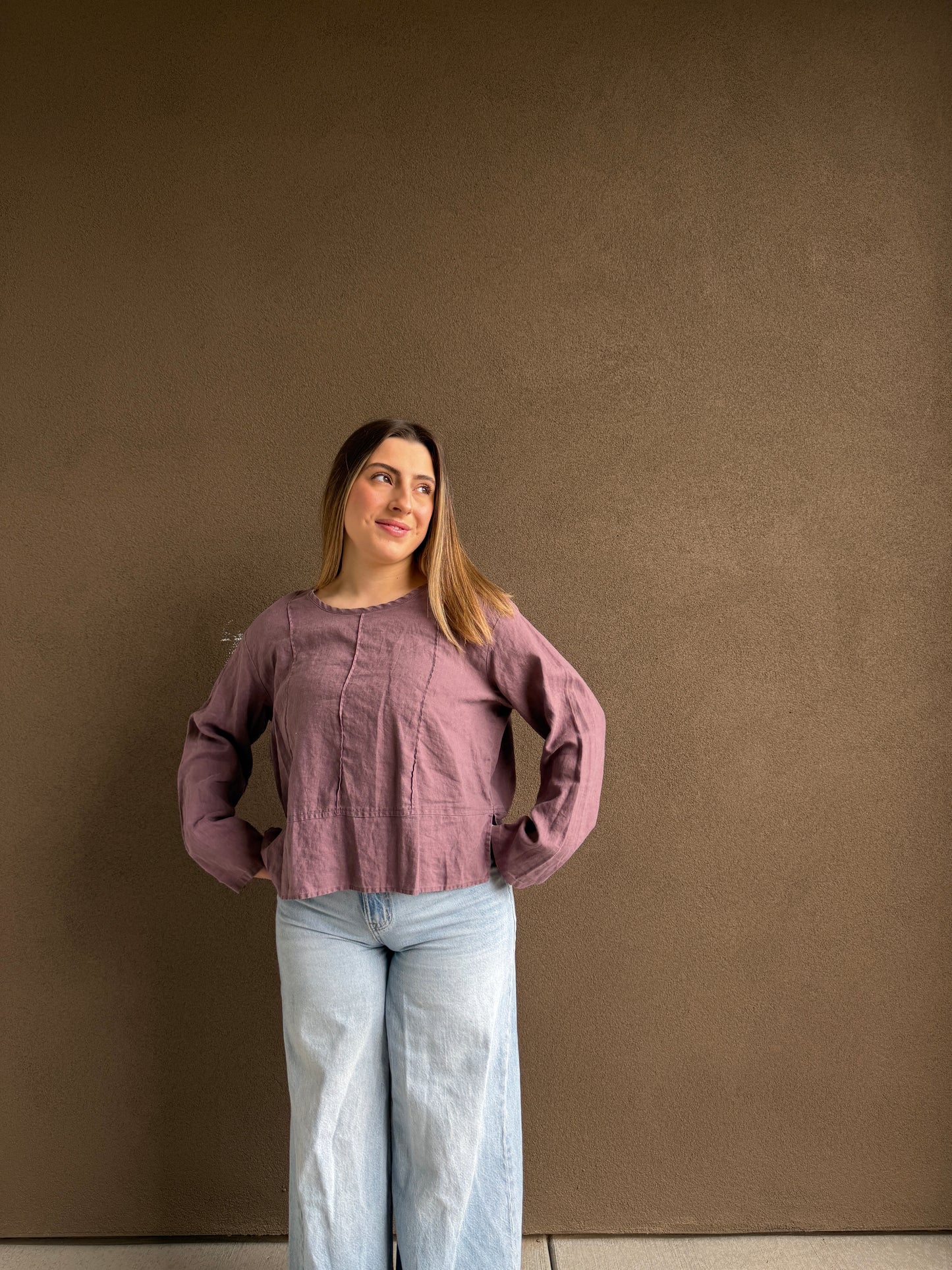 Purple Linen Blouse (LP)