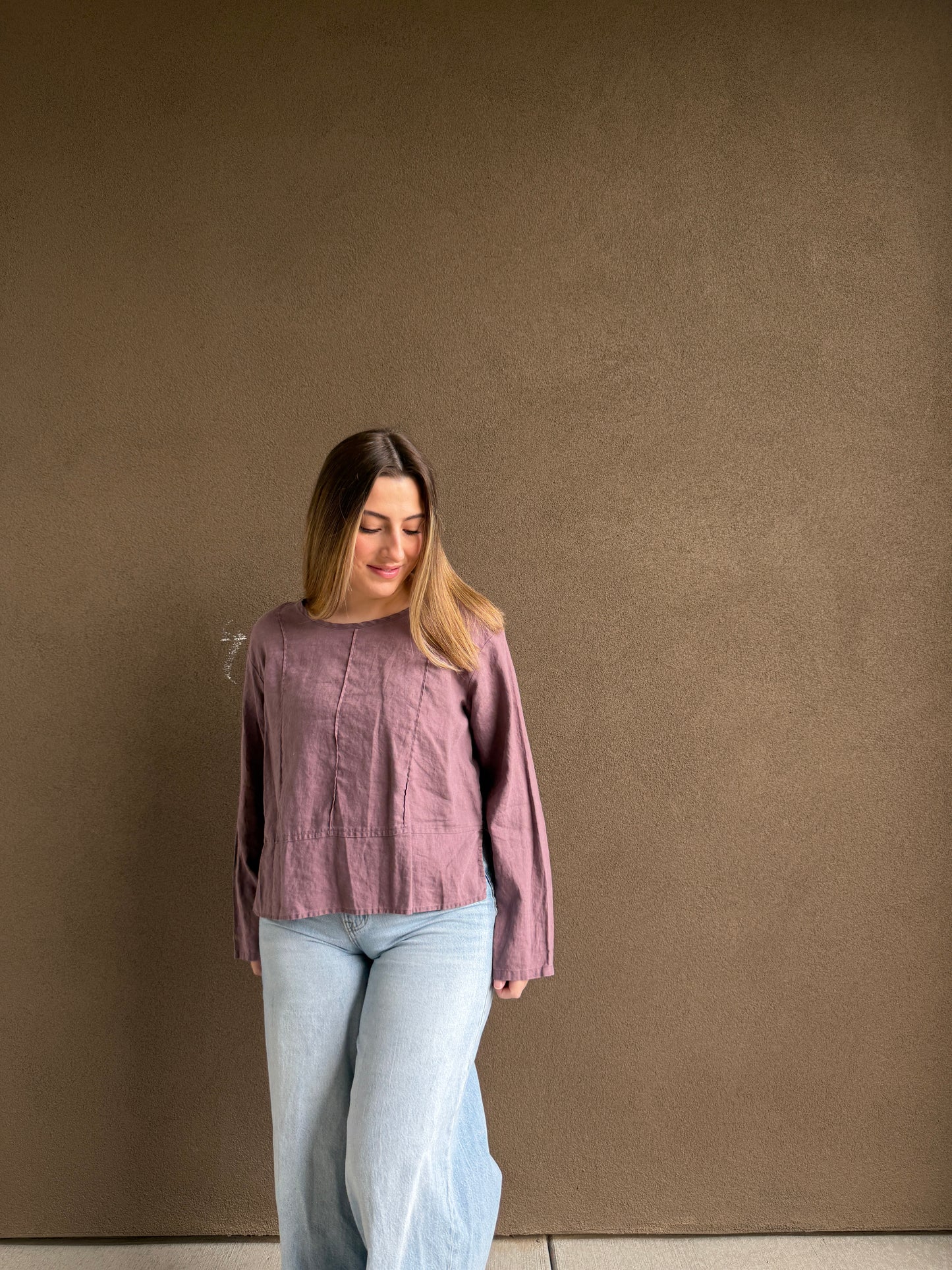 Purple Linen Blouse (LP)