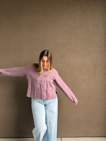 Purple Linen Blouse (LP)