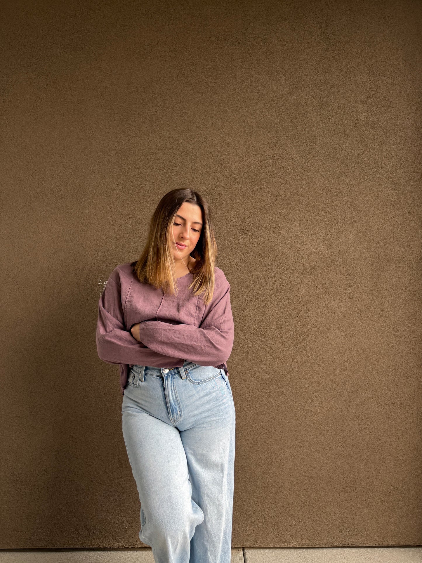 Purple Linen Blouse (LP)