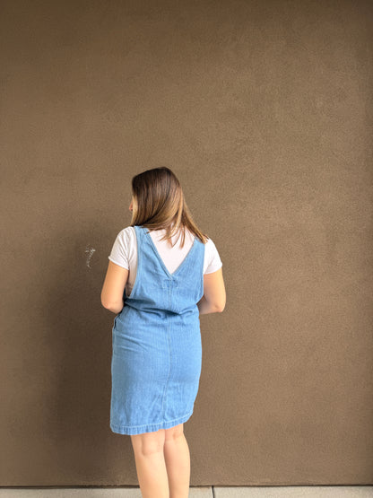 Denim Jumper Dress (M)