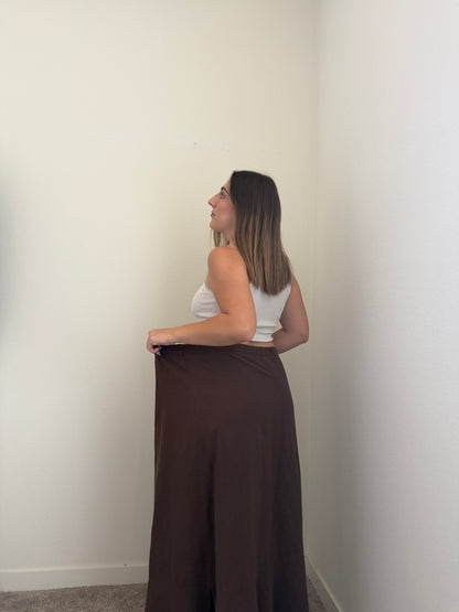 Brown Gauze Skirt (1X)