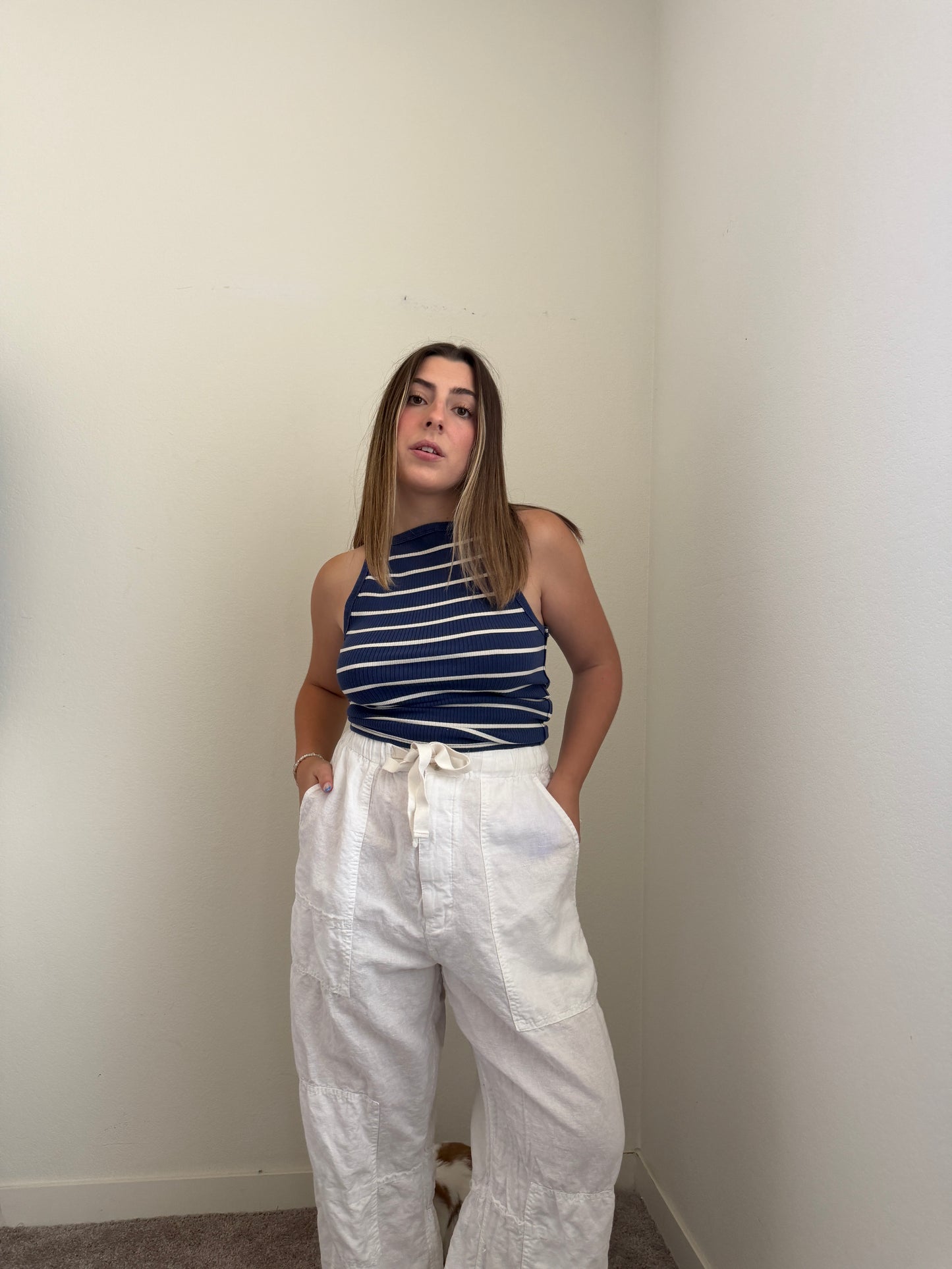 Striped Free People Tank (S)