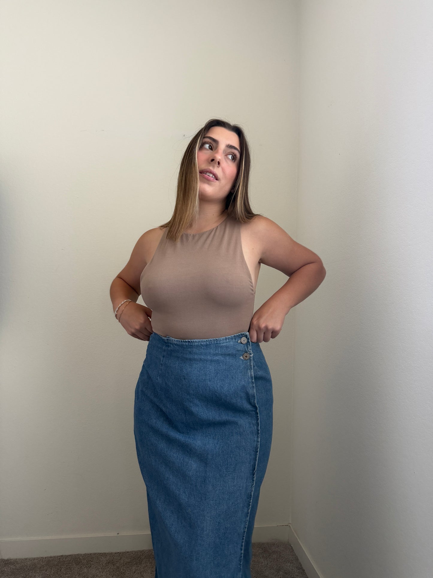 Denim Wrap Midi Skirt (12)