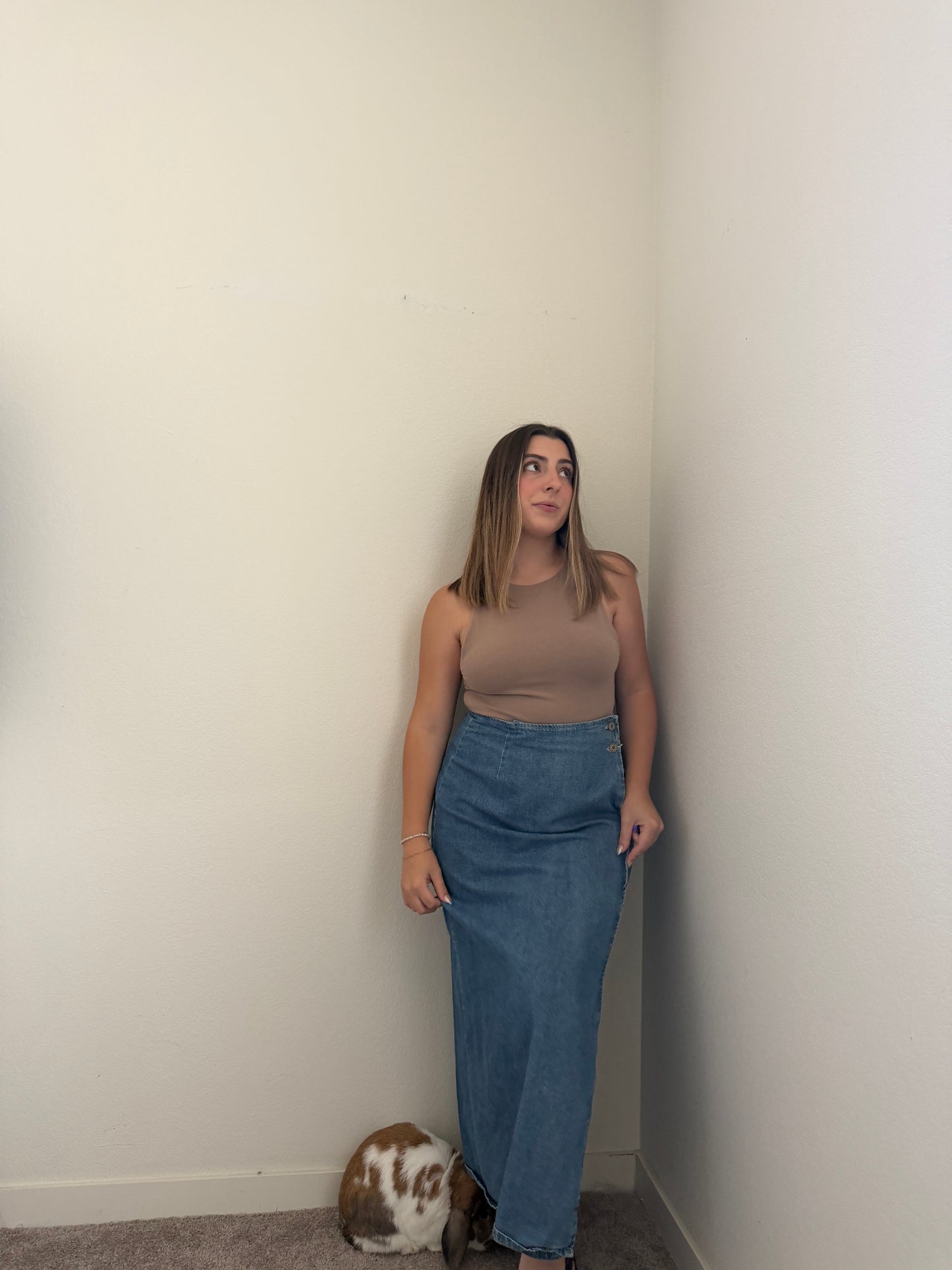 Denim Wrap Midi Skirt (12)