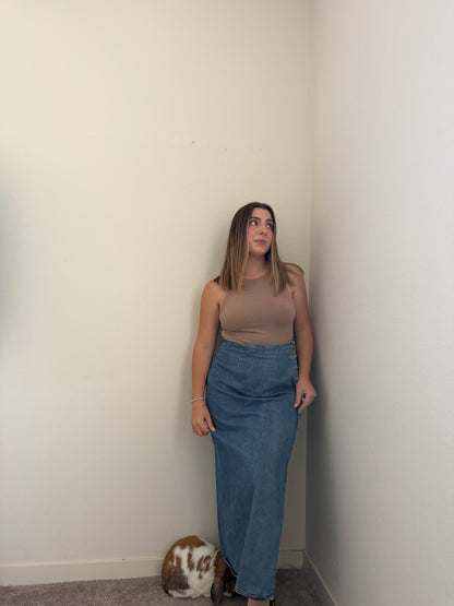 Denim Wrap Midi Skirt (12)