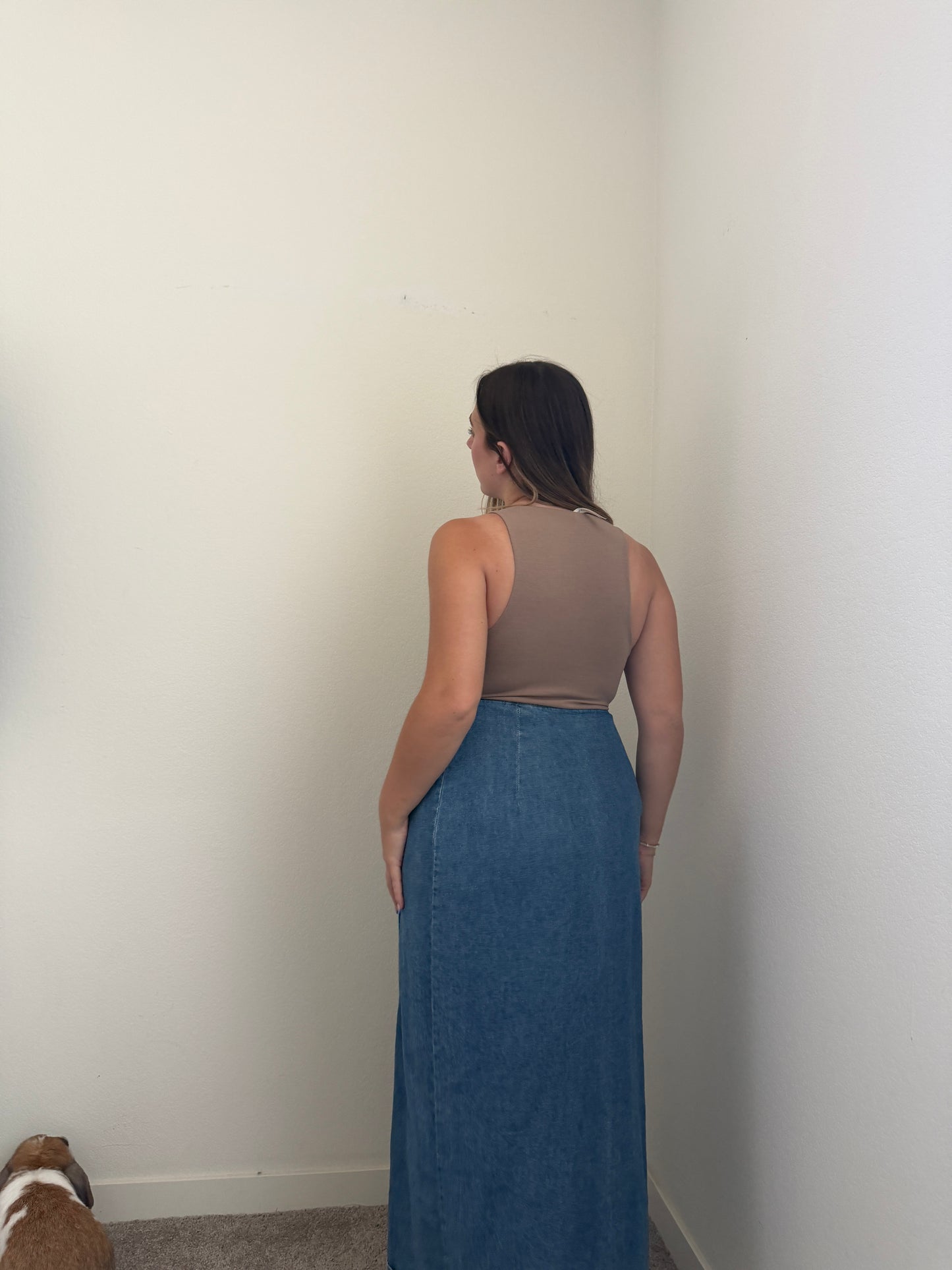 Denim Wrap Midi Skirt (12)